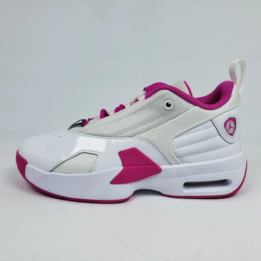 Nike Air Jordan Max Aura 6 Youth Girls Sz 5Y Womens Sz 6.5 White Fire Pink Shoes